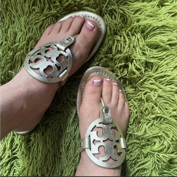 Tory Burch Miller Sandals. - Picture 2 of 11